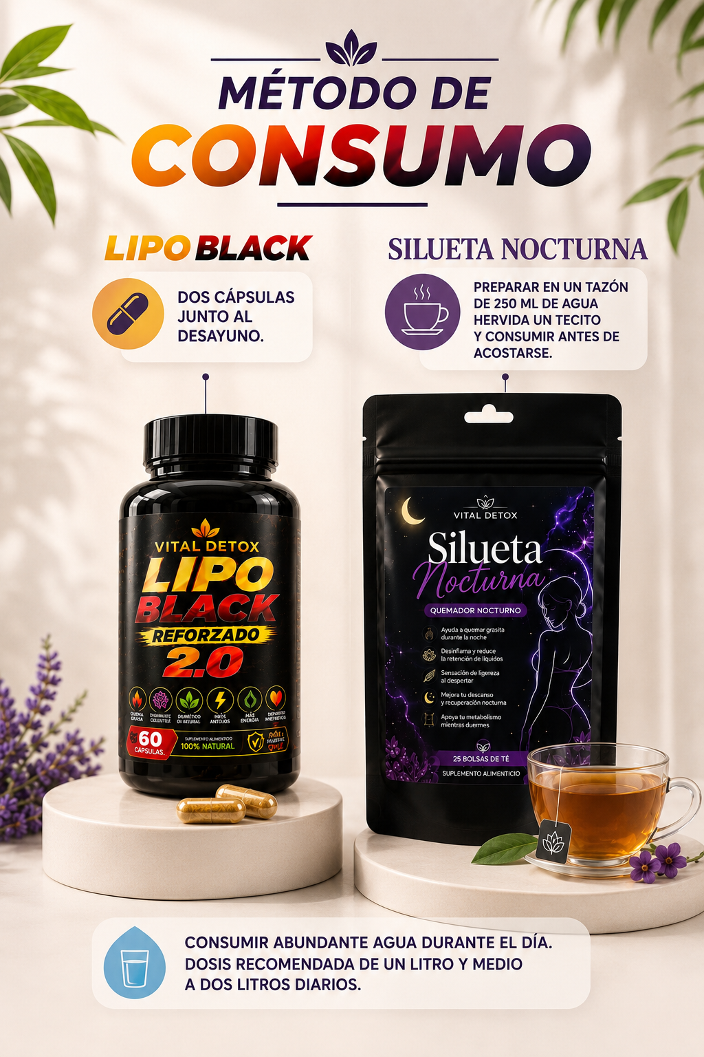 Lipoblack +Té silueta nocturna